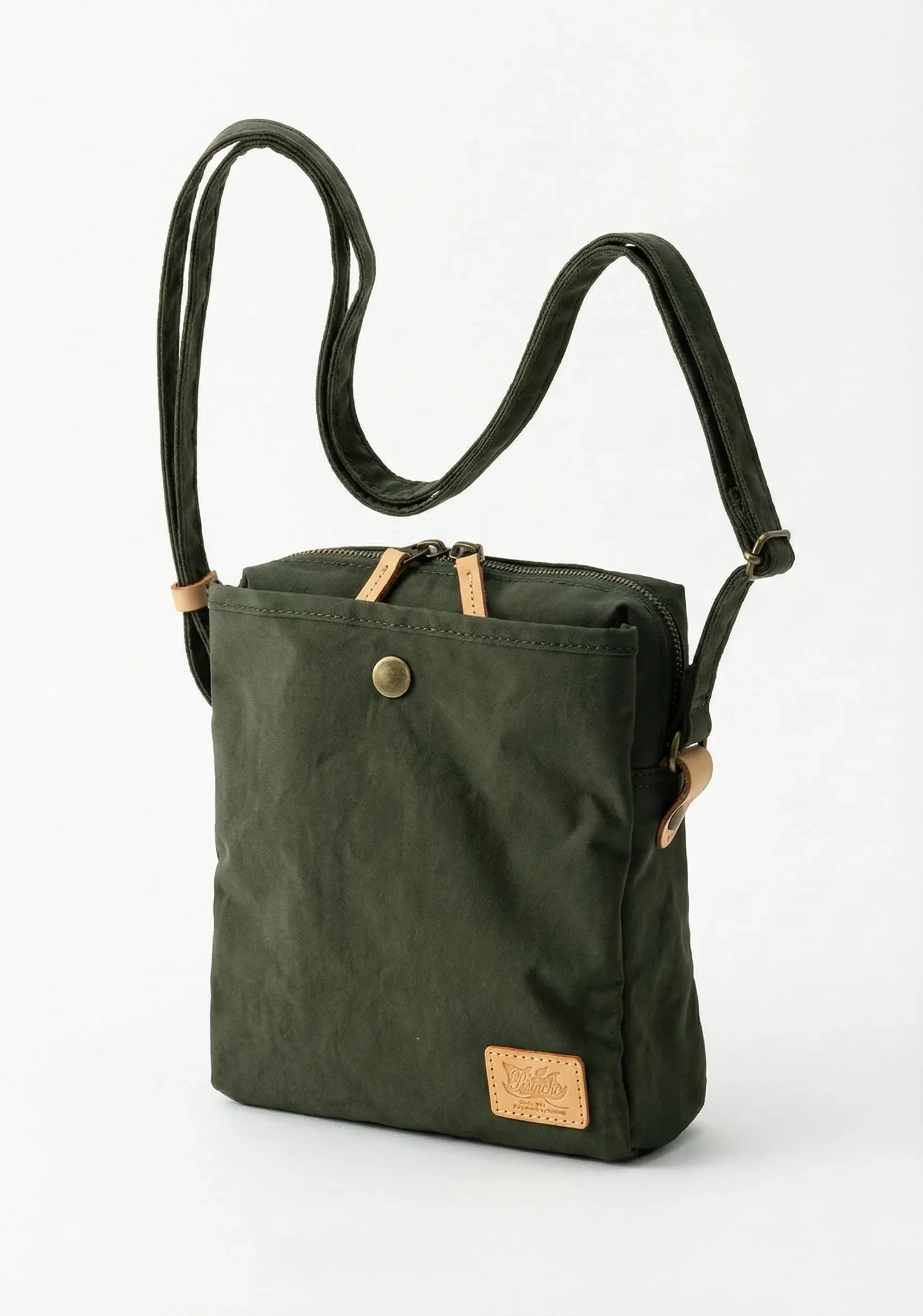 平野 33797 Pistache KONBUナイロン ショルダーバッグ