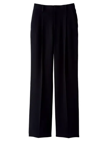ハネクトーン 9863 パンツ CounterBiz Plus+ 9863 ブラック パンツ美しいシルエットと動きやすさを兼ね備えたCounterBiz Plus+シリーズのブラックパンツ。深みのある漆黒と端正なラインが、洗練された印象を際立たせます。環境配慮型の高品質素材RENU®ダブルサテンを使用し、サステナブルな装いも実現。特徴・脚長効果を引き立てるセンタープレス入りのストレートライン・上品な光沢としなやかさが魅力のRENU®ダブルサテン素材を採用・長時間の着用でも疲れにくいストレッチ性と軽快な履き心地・バックスタイルも美しく仕上げるベルトループ付き・ジャケット（9198-8、9199-8）と合わせてエレガントなセットアップに仕様・品番:9863-8・カラー:ブラック・サイズ:5号・7号・9号・11号・13号・15号・17号・19号※この商品は股下フリーのため、着用するには丈詰めが必要です。