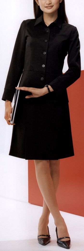 オフィスウェア スカート ハネクトーン WP859 両サイドプリーツスカート 事務服JP