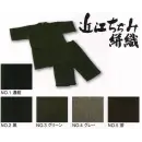 祭り用品jp 祭り半天・シャツ 甚平 伊田繊維 1501 近江ちぢみ絣織甚平(M・L)