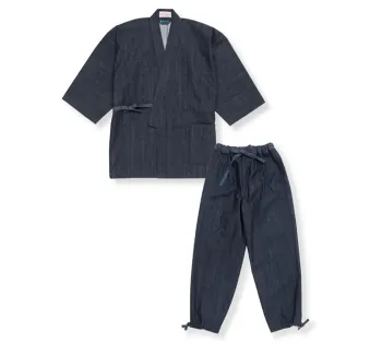 ジャパニーズ 作務衣・ジンベイ 伊田繊維 5084 カイハラデニム・11オンス作務衣[改](3L) サービスユニフォームCOM