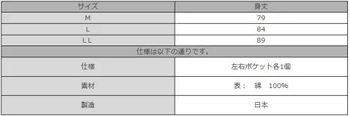 伊田繊維 1048 たてスラブ羽織(LL) 「IKISUGATA」定番の人気作務衣・たてスラブ作務衣羽織。素朴な風合いの人気作務衣「たてスラブ」作務衣用の羽織です。 薄手の綿素材で、素朴な風合いが特徴なたてスラブ作務衣の羽織が登場です。太さの違う糸を敢えて紡績することで、スラブと呼ばれる凹凸ができます。 たてスラブ作務衣は着用シーズンが長いため、一年を通して御注文が絶えない和粋庵の定番商品ですが、あわせの羽織をご期待にお応えする形で商品ラインナップに加えることとなりました。 作務衣での外出時や急な来客の際も、さっと羽織るだけで対応できる便利な一着です。カラーは、濃紺、ネズ 、茶、グリーン、黒と揃えました。※この商品はご注文後のキャンセル、返品及び交換は出来ませんのでご注意下さい。※なお、この商品のお支払方法は、先振込（代金引換以外）にて承り、ご入金確認後の手配となります。 サイズ／スペック