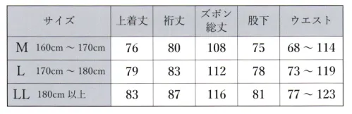 伊田繊維 1220 リフラクス作務衣[聖] リフラクス®は麻の様なナチュラル感とドライな風合いのリネンライクファブリックです。シワになりにくく、毛羽も出にくい多機能素材の作務衣です。ポリエステル100％ですので、取り扱いが楽です。 サイズ／スペック