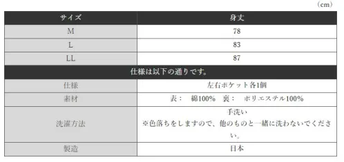 伊田繊維 2024 本藍染太刺子羽織 敢えてゆっくりと織り上げることで、肉厚でありながら柔らかな仕上がり。重厚感があり、迫力のある藍染めの太刺子織の羽織です。※この商品はご注文後のキャンセル、返品及び交換は出来ませんのでご注意下さい。※なお、この商品のお支払方法は、先振込（代金引換以外）にて承り、ご入金確認後の手配となります。 サイズ／スペック