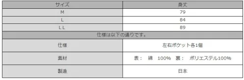 伊田繊維 2055 小柄ドビー羽織（M・L） 「IKISUGATA」こちらの羽織は小柄ドビー作務衣「1055」「1059」「1056」にあわせて作成しております。 ドビー織とは、ドビー織機で織った織物のことを言いまして、こちらはそのドビー織機で刺子に織り上げた綿の生地を使用しております。作務衣にあわせて着用いただくことで、暖かく、また見た目も格がひとつ上がります。  ※この商品はご注文後のキャンセル、返品及び交換は出来ませんのでご注意下さい。※なお、この商品のお支払方法は、先振込（代金引換以外）にて承り、ご入金確認後の手配となります。 サイズ／スペック