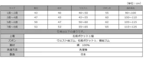 伊田繊維 5012 綾織子供用作務衣（90cm/1～2歳） やや厚手の肌触りの良い丈夫な子供用作務衣お子様とペアで、又お孫さんとペアで粋な作務衣でお出かけください。大人用の作務衣の中でも特に人気の高い綾織作務衣が子供用作務衣として大人用と同じ素材、同じ製造工程で制作した一級品です。親子で、祖父母孫でご一緒に作務衣を着て和の生活を楽しみませんか。上品な部屋着、パジャマとして、プレゼントにもおすすめです！※この商品はご注文後のキャンセル、返品及び交換は出来ませんのでご注意下さい。※なお、この商品のお支払方法は、先振込（代金引換以外）にて承り、ご入金確認後の手配となります。 サイズ／スペック