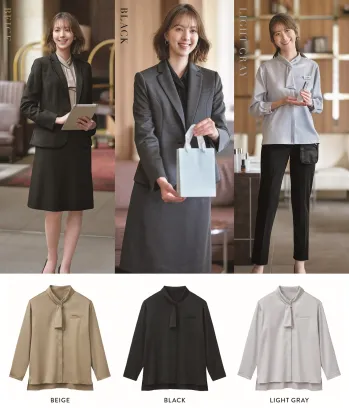 オフィスウェア 長袖ブラウス サーヴォ GBLL-2665 ブラウス 事務服JP
