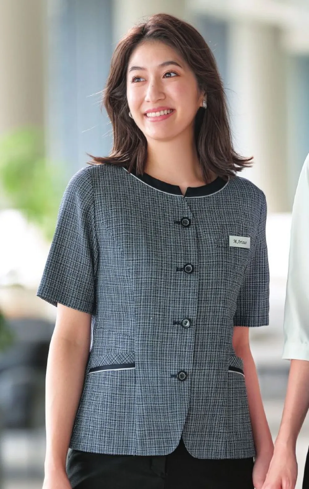 GROW (グロウ) オーバーブラウス GOBL-2406 オフィス 事務服 制服 受付 SERVO サーヴォ GROW (グロウ