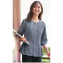 事務服JP オフィスウェア オーバーブラウス サーヴォ GOBL-2604-B7 オーバーブラウス（七分袖）