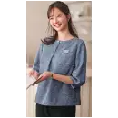 事務服JP オフィスウェア カットソー サーヴォ GOBL-2606-B7 プルオーバー（七分袖）