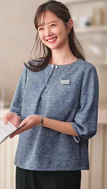 オフィスウェア カットソー サーヴォ GOBL-2606-B7 プルオーバー（七分袖） 事務服JP