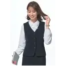 事務服JP オフィスウェア ベスト サーヴォ GVEL-2561-K6 ペプラムデザインベスト