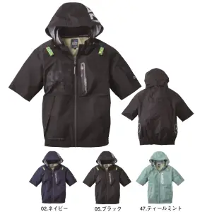 A.S.S.半袖ワークジャケット（ファン・バッテリー別売）