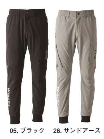 男女ペア パンツ（米式パンツ）スラックス アイズフロンティア 3813 バックドライストレッチジョガーパンツ 作業服JP