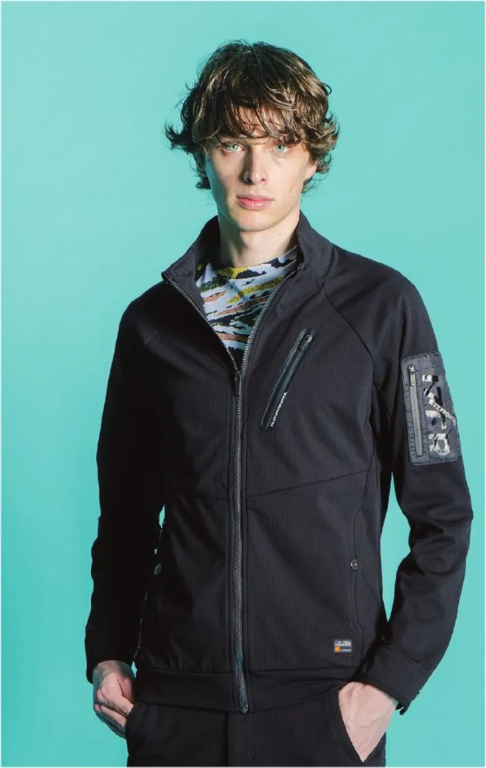 A.D.ストレッチバックワッフルワークジャケット アイズ