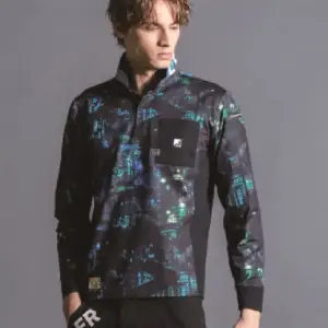 パウダードライストレッチ長袖ポロシャツ