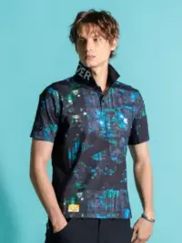 アイズフロンティア 525P パウダードライストレッチ半袖ポロシャツ