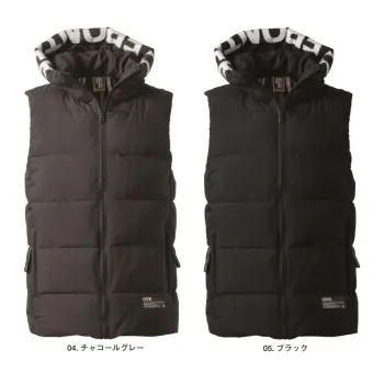 メンズワーキング ベスト アイズフロンティア 9569 保温防寒・アルミストレッチベストパーカー 作業服JP