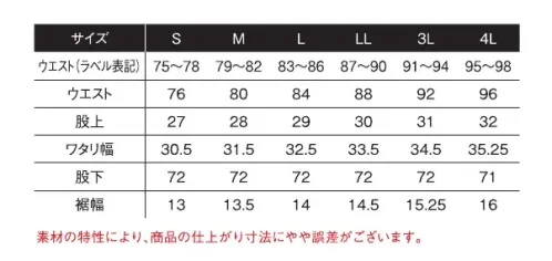 アイズフロンティア 5919 ヘビージャージ―ジョガーパンツ（完全限定生産商品） ※この商品につきましては、在庫のある場合でもご注文後3～4日後の出荷が最短となります。あらかじめご了承のほどよろしくお願いいたします。Beyond the Border!最先端マテリアル×ミクスチャールックスを極めた新世代ワークウェア。洗練された個性と共に解き放て、更なる無限の可能性を！◆近年ニーズの高まりが止まらないジャージー素材ワークウェアにおいて、アイズマインド120％のネオストリートカジュアルモデルが登場。◆近年カジュアル市場を席捲し定番化したスタジアムジャンパーをベースとしたスポーツMIXデザイン。ベルトパッチや様々なプリント加工等、あらゆる世代を刺激するホップな要素が満載。よりワークシーンに対応したスタンダードモデル#5910シリーズと、オフタイムにもその真価を発揮するエンブレムワッペンリミテッドモデル#5918シリーズの異なる個性の2タイプをラインナップ。あらゆるシーンでその存在感を発揮します。◆布帛素材にせまる密度感と優しい肌触りの二重編みジャージ―素材を使用。より‘今’を表現するスポーティーカジュアルモデル。◆快適性の高いニット素材の特性はそのままに、高いストレッチ性とキックバック性をプラス。布帛素材とは違うニット素材特有の着心地を実現します。伸長率タテ約23％・ヨコ約24％、伸長回復率（1時間後）タテ約92％・ヨコ約94％◆生地の性能だけでなく、3Dパターンを取り入れ更なる動き易さアップを実現。◆抗ピリング性能4級、抗スナッグ性能4級、破裂強さ1000kpaを誇る、ニット素材の中では屈強な生地強度を持ち合わせます（ボトムスとして問題のない破裂強さの数値は400kpa）。◆各アイテムには効果的に高品質なジャガーライン入りフライスリブを採用しデザイン性をアップ（#5913のみ使用なし）。◆プラスチック＆金属ファスナー、ドット釦等は国産YKK社製を使用。細部にまで品質に拘っています。※この商品はご注文後のキャンセル、返品及び交換が出来ませんのでご注意くださいませ。 なお、この商品のお支払方法は、先払いのみにて承り、ご入金確認後の手配となります。 サイズ／スペック