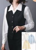 神馬本店 OM22B 長袖ブラウス 快適、安心、防汚加工でうれしい価格。