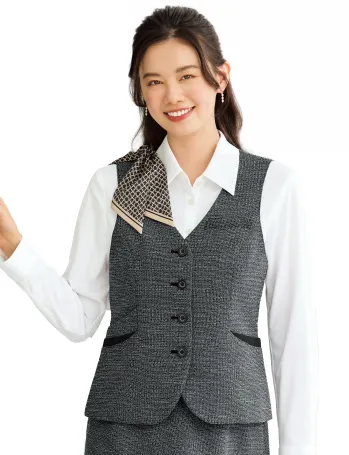 オフィスウェア ベスト 神馬本店 SA1000V ベスト 事務服JP