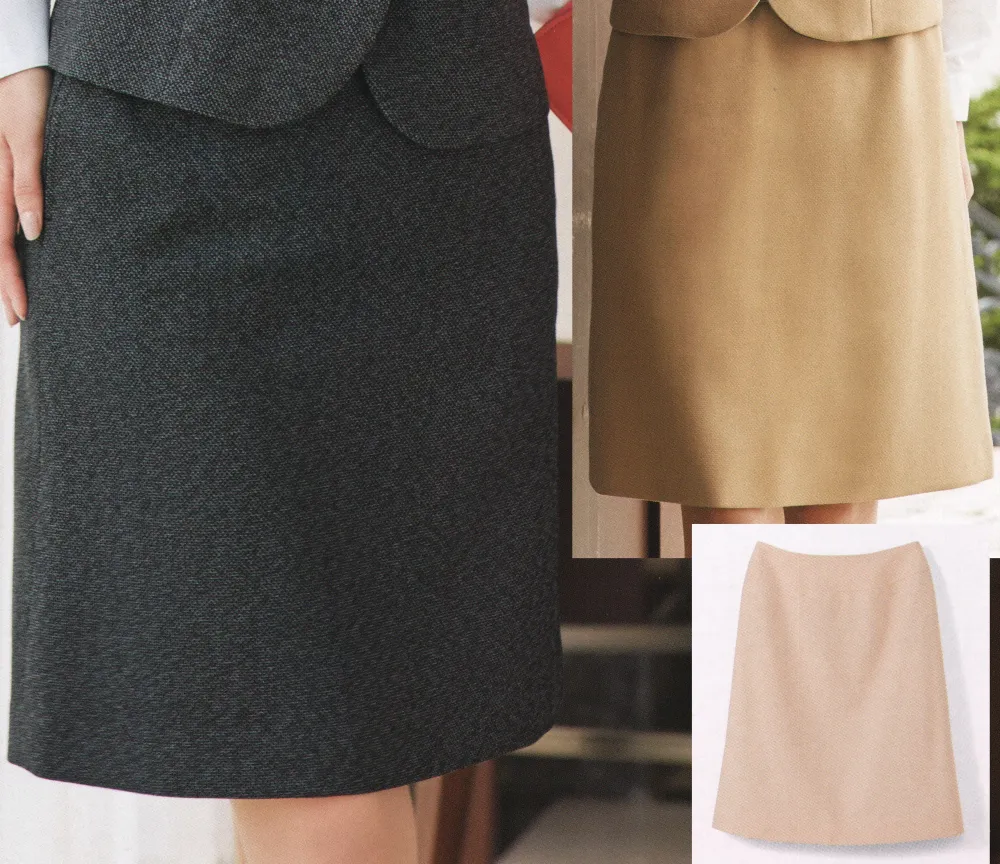 美形Aラインスカート 神馬本店 SA215S オフィスウェア・ユニフォームの