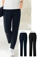 神馬本店 SA700P 裾上げ楽々パンツ（テーパード） くるっと内側に折るだけで裾上げ完了！テーパードパンツ切ったり縫ったりアイロンしたり、そんな面倒は一切不要。内側に芯が仕込んであるので、裾を内側に折り込むだけ。パタンと一つ折りで約3cm、二つ折りで約6cmの丈調整が可能。時間も手間もかけずに、お好きな丈感で着こなせます。通常よりも前側に付いたサイド切り替えとセンターのシームステッチで脚を真っ直ぐきれい見せ。●内紐でサイズ感調整が可能:ウエスト内側の内紐を調整して好みのサイズ感で着用できます。●動きやすい裏地使い:動く際に窮屈感がないように、あえて裏地は後ろだけに。軽い着心地で動きやすく清涼感も実現。●トップスインもOKの、きれいでラクなウエスト総ゴム仕上げ:360°総ゴム仕様のウエストは、前はフラットな見た目で、らくちんなのにすっきりきれい。トップスをウエストインしても、きれいに着こなせます。【特許番号 第6881809号】