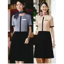 事務服JP インフォメーション・ショールーム 半袖ワンピース 神馬本店 SN50W ワンピース