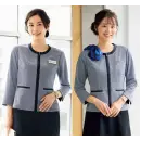 事務服JP オフィスウェア 七分袖ジャケット 神馬本店 SS804L サマージャケット
