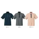 事務服JP オフィスウェア 半袖シャツ 神馬本店 SS820L マルチプル着映えシャツ