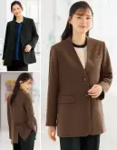 神馬本店 WN104JL レディースノーカラージャケット