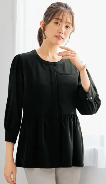 オフィスウェア 七分袖ジャケット 神馬本店 WN120B プルジャケット（七分袖） 事務服JP