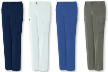 男女ペア カーゴパンツ（ベトナムパンツ） 自重堂 11102 エコ製品制電ストレッチノータックカーゴパンツ 作業服JP