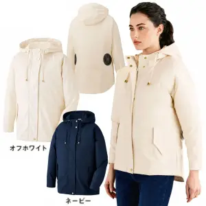 空調服レディース長袖ジャンパー（フード付）（ファン・バッテリー別売）