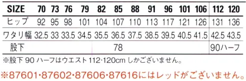 自重堂 87602 エコ製品制電ストレッチノータックカーゴパンツ SDGsの達成に貢献できる環境配慮型のワークウェア。【エコ繊維 ecodear】×【防汚加工 TECHNOCLEAN®】◎ecodear東レの「エコディア® PET」は、通常の石油由来テレフタル酸と砂糖をつくるときに福産されるサトウキビ廃糖密を原料とする植物由来エチレングリコールを複合・紡糸した、植物由来割合が約30％のポリエステル繊維です。石油由来ポリエステル繊維と同等の性能を持ち合わせており、オフィスユニフォーム、作業服をはじめとする各種用途に展開可能な素材です。◎TECHNOCLEAN®・汚れがつきにくく、短時間の洗濯で落としやすいナノスケール加工技術を駆使した新しい防汚加工テキスタイル テクノクリーン®これまで両立が困難だった「汚れがつきにくい」と「汚れを落としやすい」をテクノクリーン®が実現しました。・いろんなお仕事の汚れ※を早落ち！ホール・介護士・GSサービスマンなどの接客に携わるお仕事。整備士・コック・建設現場の方々などの汚れと向き合うお仕事。テクノクリーン®はいろんなお仕事の汚れを防ぎ、ついた汚れも素早く落とします。※通常のクリーニングで落とせる汚れで、専門の染み抜き等を必要としない汚れ。※こちらの商品は取り寄せのため、ご注文から商品お届けまでに約4～5営業日（土日祝祭日除く）程の期間をいただいております。  サイズ／スペック