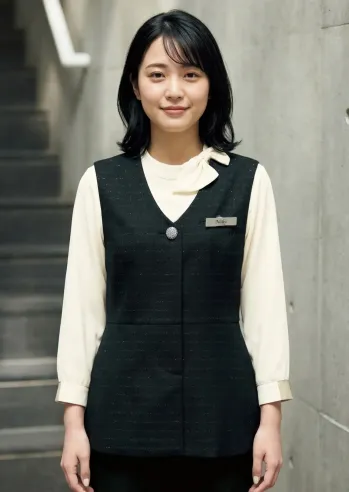 インフォメーション・ショールーム ベスト ジョア 16160-2 ベスト 事務服JP