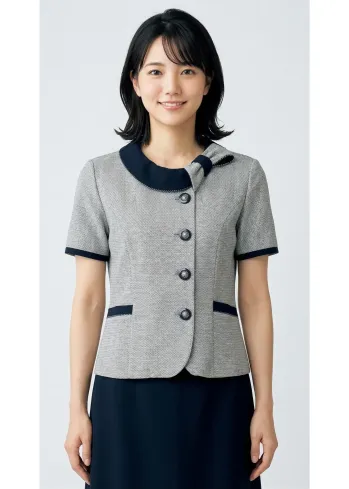 オフィスウェア オーバーブラウス ジョア 26770-8 半袖オーバーブラウス 事務服JP