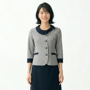 オフィスウェア オーバーブラウス ジョア 26775-8 七分袖オーバーブラウス 事務服JP