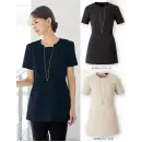 事務服JP インフォメーション・ショールーム 半袖ジャケット（ブルゾン・ジャンパー） ジョア 42056 チュニック