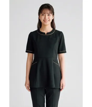 インフォメーション・ショールーム 半袖ワンピース ジョア 42058-2 チュニック 事務服JP