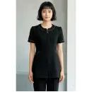 事務服JP インフォメーション・ショールーム 半袖ジャケット（ブルゾン・ジャンパー） ジョア 42059-2 チュニックジャケット