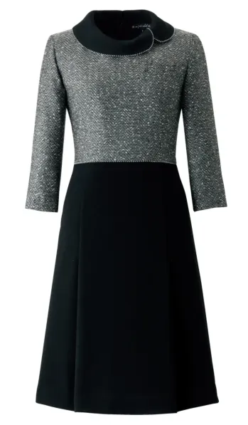 インフォメーション・ショールーム 七分（八分）袖ワンピース ジョア 61680-2  事務服JP