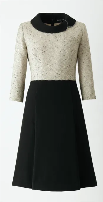 インフォメーション・ショールーム 七分（八分）袖ワンピース ジョア 61680-4  事務服JP