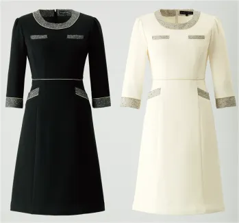 インフォメーション・ショールーム 七分（八分）袖ワンピース ジョア 61690  事務服JP