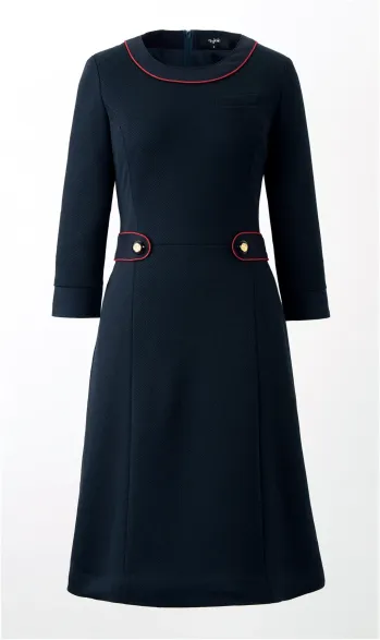 インフォメーション・ショールーム 七分（八分）袖ワンピース ジョア 61755  事務服JP