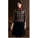 事務服JP インフォメーション・ショールーム 七分（八分）袖ワンピース ジョア 61790 ワンピース