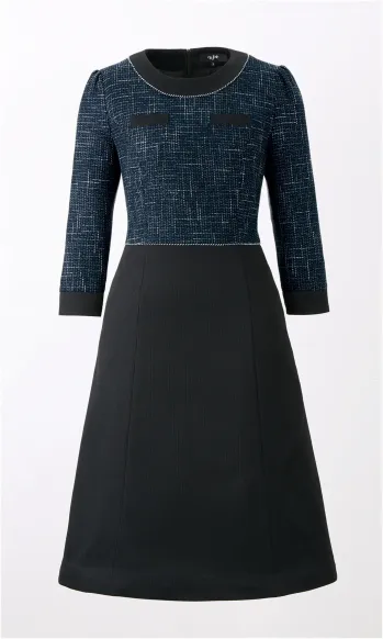 インフォメーション・ショールーム 七分（八分）袖ワンピース ジョア 62040  事務服JP