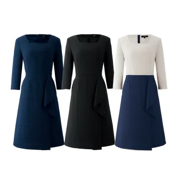 エステ 七分（八分）袖ワンピース ジョア 62070  サービスユニフォームCOM