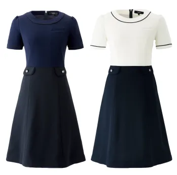 インフォメーション・ショールーム 半袖ワンピース ジョア 66552  事務服JP