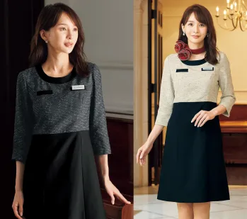 インフォメーション・ショールーム 半袖ワンピース ジョア 66760  事務服JP